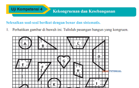 Maybe you would like to learn more about one of these? Jawaban Matematika Kelas 9 Uji Kompetensi 4 Kekongruenan Dan Kesebangunan Hal 261 Tulislah Pasangan Jagotutorial