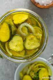 Bring the brine to a boil and pour it over the pickles. Refrigerator Bread And Butter Pickles Recipe Belly Full