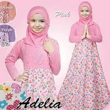 Low to high sort by price: Gamis Baju Anak Perempuan Motif Bunga Mote Busana Muslim Anak Modest Kids Fashion Kids Dress Patterns Kids Dress