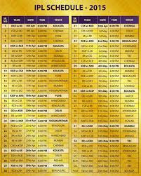 51 Circumstantial Ipl Match Schedule Chart
