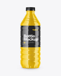 Crisco makes a 1 gallon plastic bottle that they sell with one gallon of cookong oij. Glossy Drink Bottle Mockup In Bottle Mockups On Yellow Images Object Mockups