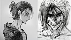 Right after this, you can then start. Drawing Eren Yeager How To Draw Eren Titan Form Attack On Titan Youtube