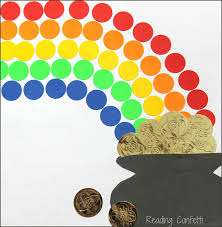 Reading Confetti: Easy Rainbow and Pot of Gold Craft