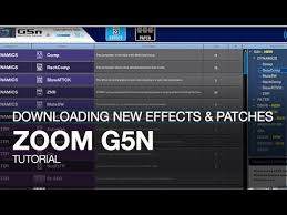 Zoom G5n Downloading New Effects And Patches Youtube