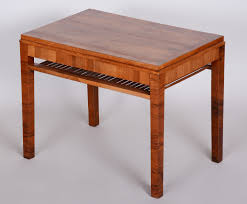 Unique end tables and coffee tables for your home. Unusual Brown Art Deco Walnut Coffee Table Czechia 1930s 138970