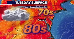 DC weather: Partly sunny Tuesday before heat and storms return midweek