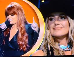 A little Wynonna at karaoke. “I saw the light”