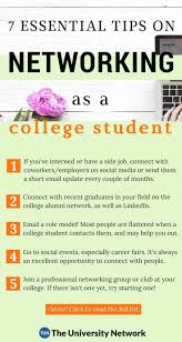 7 Tips To Build A Network While You Re In College The University Network Education College Scholarships For College Student Resume Template