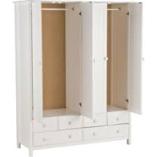 Buy Scandinavia 4 Door 6 Drawer Wardrobe White At Argos Co Uk Your Online Shop For Wardrobes Tall Cabinet Storage Storage Cabinet Tall Storage
