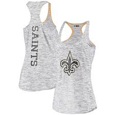 Women S New Era Black New Orleans Saints Space Dye Tank Top