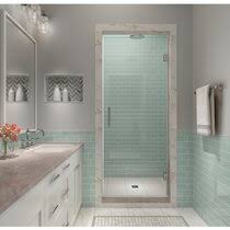 Coastal shower doors paragon series 60 x 71 sliding frameless shower door finish: Hinged Shower Bathtub Doors You Ll Love In 2021 Wayfair