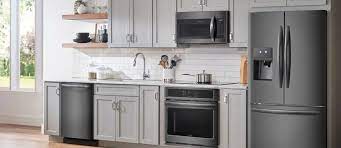Drive Away Dull Look With Black Kitchen Appliances Black Stainless Steel Kitchen Black Stainless Steel Appliances Stainless Steel Kitchen Appliances