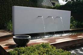 water wall and bowl modern water feature water features in the garden water walls