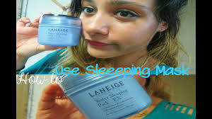 Find great deals on ebay for laneige water sleeping mask. How To Use Sleeping Mask Pack Laneige Water Sleeping Mask Review Youtube
