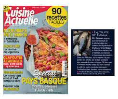 Le magazine du bonheur à table. Article Dans Le Magazine Cuisine Actuelle