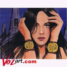 New artwork up this week for sale at the Vozart Gallery. Below one of the  Spicy City Characters Best, Mike https://vozart.com/gallery/ #vozart  #mikevosburg #hboanimation #SpicyCity #comicbookartist #animationcharacter  #pinupgirl