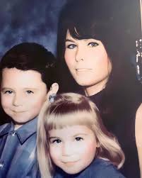 My sister and mom circa 1969 or 1970, Southern California