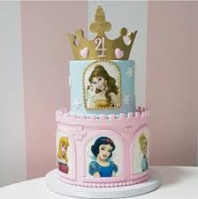 It uses a white cake mix and includes a homemade pastry cream filling with raspberry jam. Disney Princess Cake Customized Birthday Cake Shop Caketalk Dubai