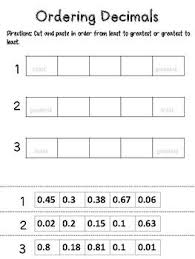 Students Order Three Sets Of Decimals From Least To Greatest Or Greatest To Least Decimals Teaching Math Ordering Decimals