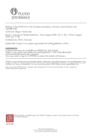 A quiet place part ii, starring emily blunt, is now streaming. Pdf Dealing With Covid 19 In The European Periphery Between Securitization And Gaslighting