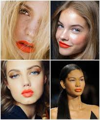 Trend Report Spring Beauty Inspiration Spring Beauty Trends Orange Lips Beauty Inspiration