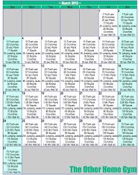 Get In A Daily Routine Month Workout Workout Schedule