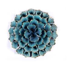 Browse supplies for baking cakes, cupcakes, cookies, brownies, tarts and more! Luxenhome 23 5 In Aqua Blue Flower Metal Wall Art Wha540 The Home Depot