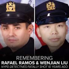 10 years ago today, Ramos and Liu were eating lunch in their marked cruiser  in Brooklyn