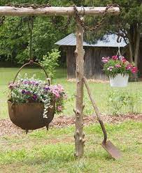 Three 10 feet logs of wood will do the job. 10 Cauldron Cast Iron Pot Ideas Garden And Yard Garden Projects Backyard Landscaping