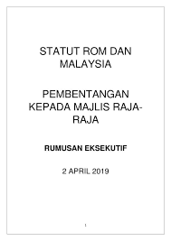 Mengapa kami katakan tidak perlu takut ? Rumusan Eksekutif Statut Rom Dan Malaysia Pembentangan Kepada Majlis Islamic Institute Of Independent Research On Democracy Iiird Facebook
