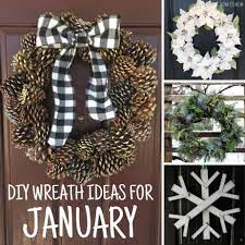 Make beautiful purple hyacinth paper flowers for your home decor. January Wreath Ideas 12 Diy Winter Wreaths The How To Mom