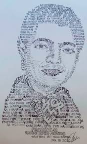 Maraming salamat po kay Sadrac Bacordo sa portrait na ginawa niyo po para  sa akin. Tunay nga po na ang Lungsod ng Maynila ay sagana sa mga magagaling  na mga artist. Maraming