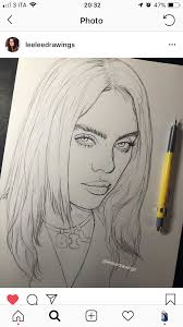Pin By P 16 On Billie Eilish Celebrity Drawings Art Drawings Art Sketches