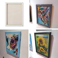 Diamond painting canvases are measured out in a grid. How To Frame Your Diamond Painting Canvas Joy In Crafting