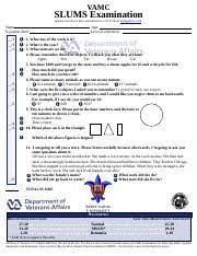 Slumsexam 05 Pdf Vamc Slums Examination Questions About This Assessment Tool E Mail Aging Slu Edu Name Is Patient Alert 1 1 1 3 3 5 2 4 2 1 1 What Day Course Hero