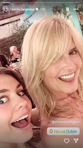 Penny Lancaster poses with lookalike son Alastair and his girlfriend Eloise  in adorable photos