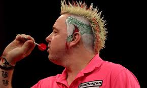 3.let down your ponytail and separate the curls with your fingers. Peter Wright Darts Star Shows Off Crazy Haircut Daily Mail Online