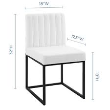 Black and white dining chairs; Cambridge White Black Modern Dining Chair Eurway