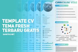 Suche schneller, besser & schlauer bei zapmeta! Template Cv Curriculum Vitae Tema Fresh Keren Dan Terbaru Gratis Bangtax