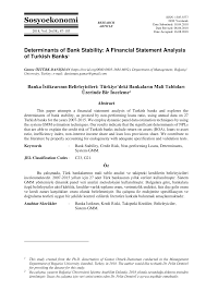 Последние твиты от turkishbank (@turkish_bank). Pdf Determinants Of Bank Stability A Financial Statement Analysis Of Turkish Banks