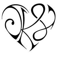 I Want A Tattoo Like This For My Kids First Letter Of Their Names This One Uses K J And B Kids Initial Tattoos Love Tattoos Initial Tattoo