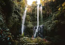 These seven waterfalls pour in the sea the water coming from the glaciers. Bali Waterfalls Most Beautiful Waterfalls In Bali Indonesia