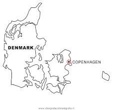 Illustrazione circa la mappa fisica altamente dettagliata della scandinavia, nel formato di vettore, con tutto il sollievo si forma. Disegno Danimarca Categoria Nazioni Da Colorare
