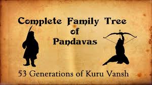 pandavas complete family tree mahabharata facts