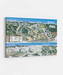 Tucked away just off the ski trails of blue mountain resort, wooded campsites provide seclusion and breathtaking views of the pocono mountains. Vail Ski Resort Trail Map Canvas Poster Mtns Co