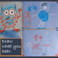Draw What You Hear Have The Kids Draw Illustrations To A Story That You Read Aloud Without Seeing Childrens Books Activities Teaching Art Homeschool Reading
