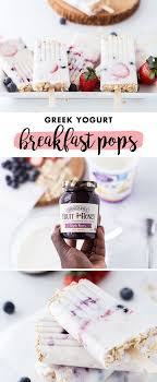 Triple Berry Greek Yogurt Breakfast Pops Recipe Greek Yogurt Breakfast Healthy Ice Pops Grape Dessert