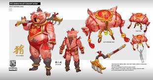 More images for fortnite fan art » Xuexiang Zhang Fortnite Fan Art Pig Man