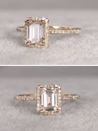 Moissanite Ring Cluster Cincin Tunangan Cincin Perkawinan Cincin Tunangan Berlian