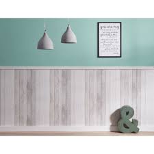 Heb Je Er Wel Eens Aan Gedacht Om Behang Met Steigerhoutprint Te Gebruiken Als Lambrisering Kantoorinrichting Home Deco Modern Thuiskantoor